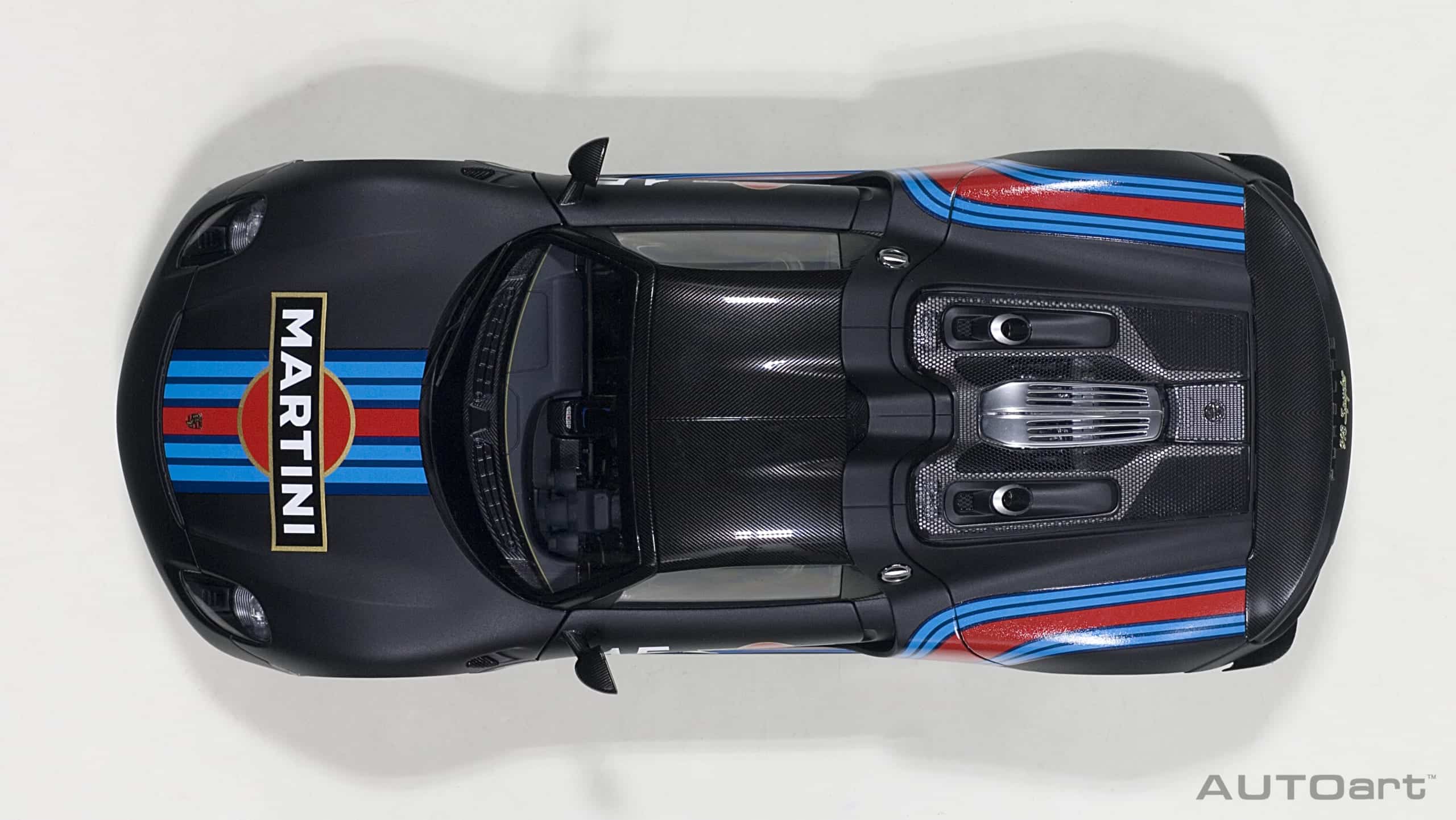 AUTOart 1:18 Porsche 918 Spyder Weissach Package Martini Livery 2013 (77929) Composite Model 7 AUTOart 1:18 Porsche 918 Spyder Weissach Package Martini Livery 2013 (77929)
