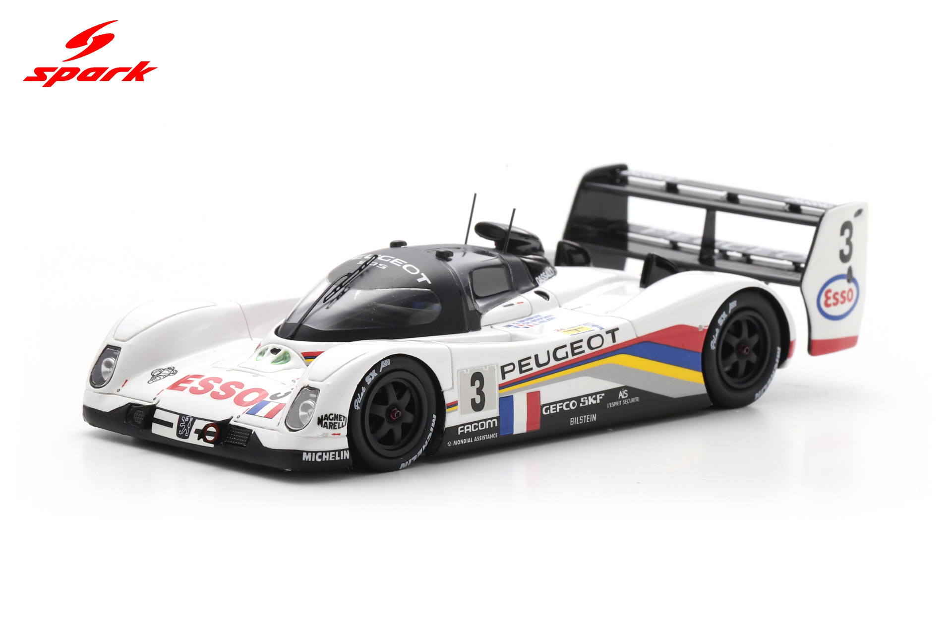 Spark 1:43 Peugeot 905 No.3 Winner 24H Le Mans 1993 E. Hélary - C. Bouchut - G. Brabham (43LM93) Resin Model 8 Spark 1:43 Peugeot 905 No.3 Winner 24H Le Mans 1993 E. Hélary - C. Bouchut - G. Brabham (43LM93) Resin Model - Image 8