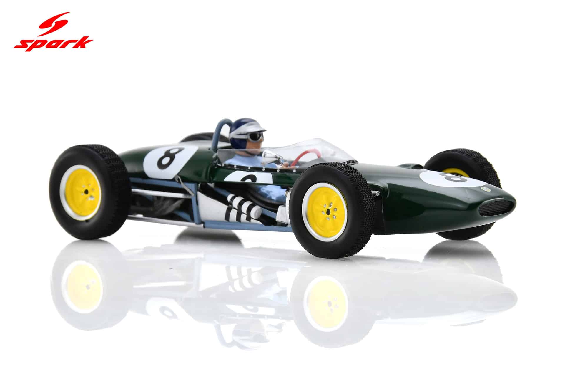 Spark - 1:43 Lotus 21 No.8 3rd Dutch GP 1961 Jim Clark - Resin Model 9 Spark 1:43 Lotus 21 No.8 3rd French GP 1961 Jim Clark (S7119) Resin Model