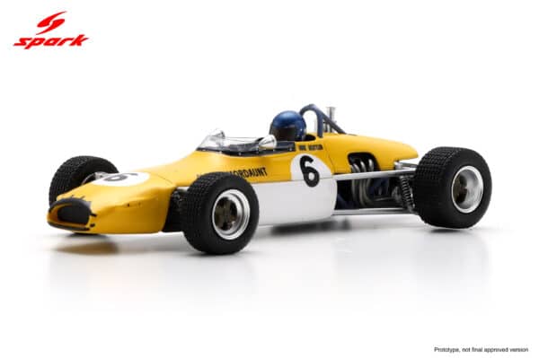 Spark - 1:43 Brabham BT28 No.6 Mike Beuttler Winner Coupe de l'ACIF F3 1970 - Limited Edition Resin Model 4 Spark 1:43 Brabham BT28 No.6 Winner Coupe de l’ACIF F3 1970 Mike Beuttler Limited 300 (SF318) Resin Model