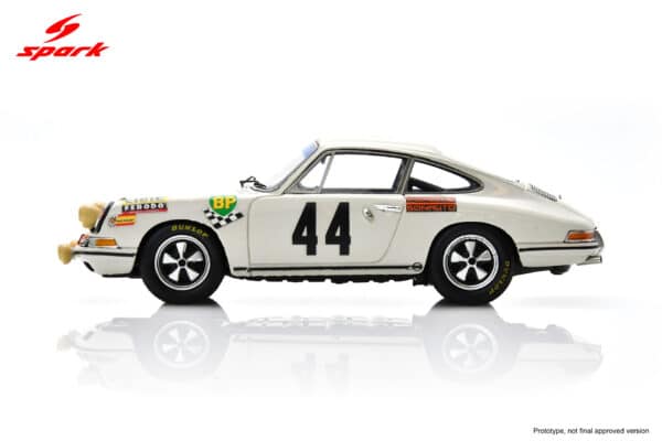Spark - 1:43 Porsche 911T No.44 Guy Chasseuil, Claude-Ballot Lena Le Mans 24H 1968 - Resin Model 5 Spark 1:43 Porsche 911T/R No.44 Le Mans 24H 1968 G. Chasseuil - C. Ballot-Léna (S9739) Resin Model