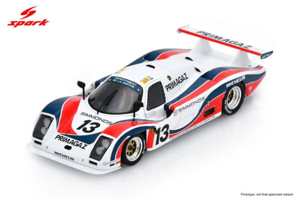 Spark 1:43 Cougar C20 No.13 3rd Le Mans 24H 1987 Y. Courage - H. Regout - P.H. Raphanel (S9504) Resin Model