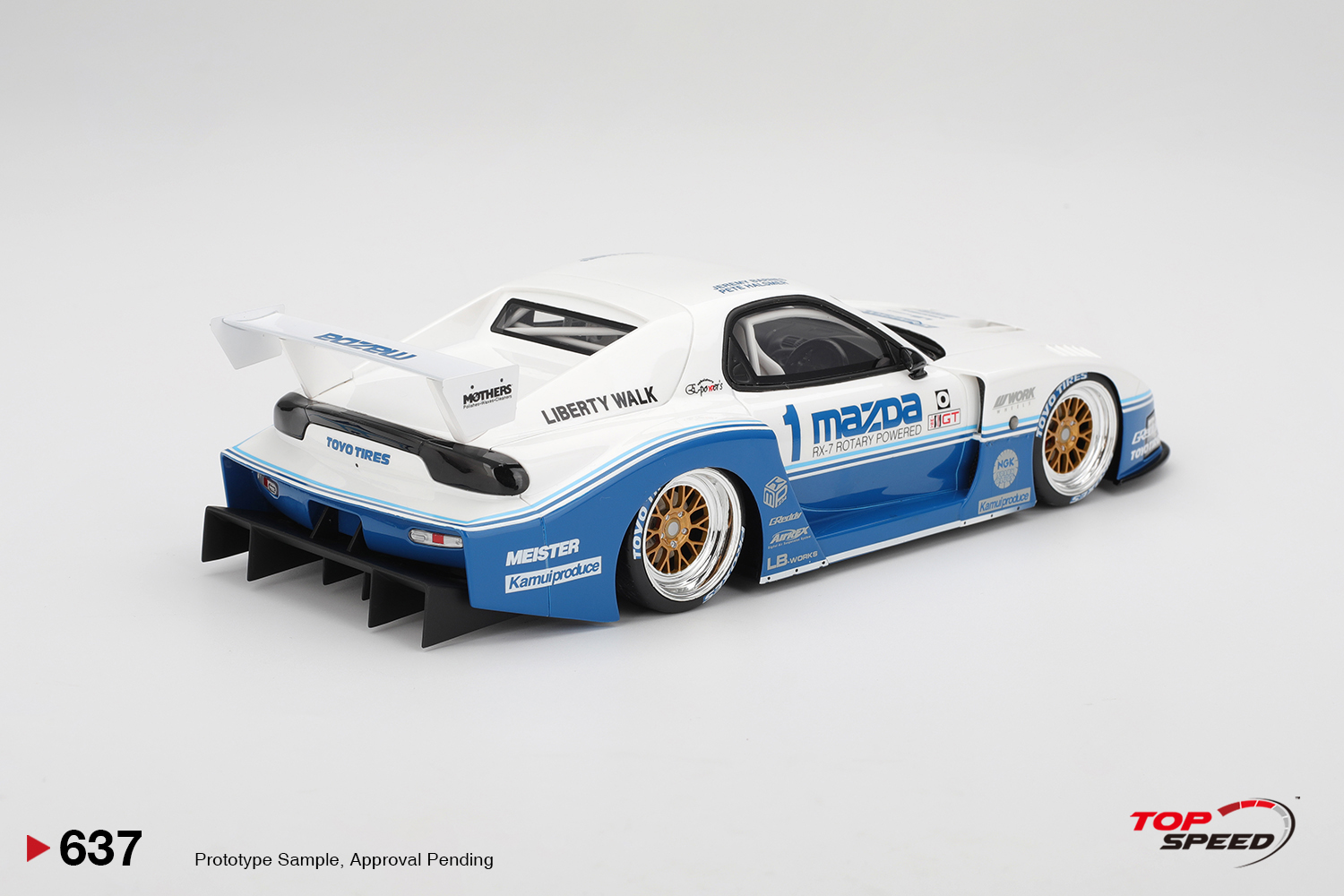 Top Speed 1:18 Mazda RX-7 LB-Super Silhouette IMSA (TS0637) Resin Model 2 Top Speed 1:18 Mazda RX-7 LB-Super Silhouette IMSA (TS0637) Resin Model - Image 2