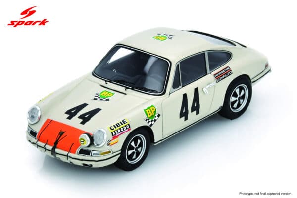 Spark - 1:43 Porsche 911T No.44 Guy Chasseuil, Claude-Ballot Lena Le Mans 24H 1968 - Resin Model
