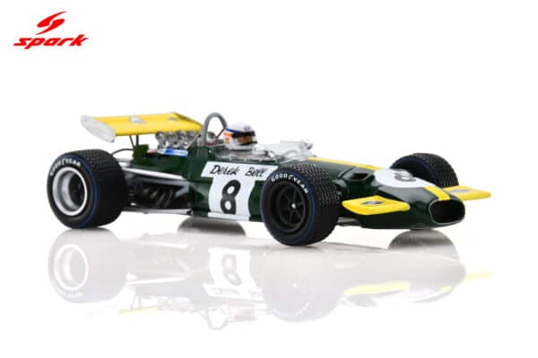 Spark - 1:43 Brabham BT26A No.8 Monaco GP 1969 Derek Bell - Resin Model 16 Spark 1:43 Brabham BT26A No.8 Belgium GP 1970 Derek Bell (S8325) Resin Model