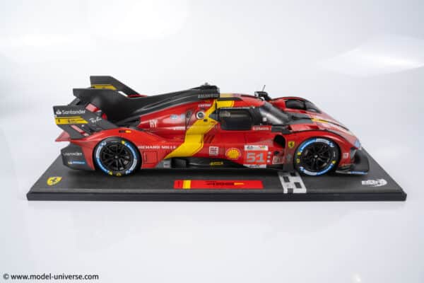 BBR - 1:12 Ferrari 499P No.51 Winner 24h Le Mans 2023 "Race Weathered Edition" - Limited Edition with Luxury Case and Showcase