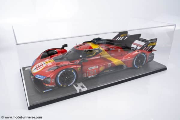 BBR - 1:12 Ferrari 499P No.51 Winner 24h Le Mans 2023 "Race Weathered Edition" - Limited Edition with Luxury Case and Showcase