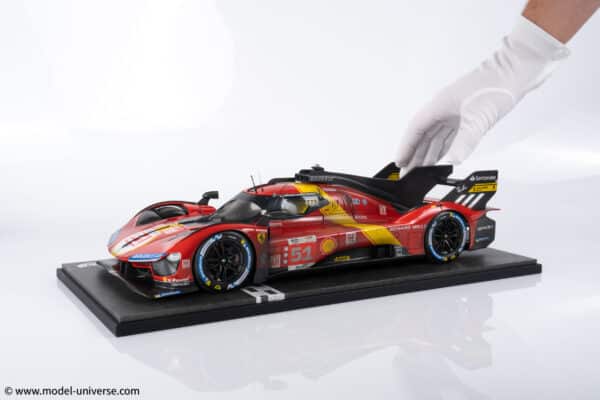 BBR - 1:12 Ferrari 499P No.51 Winner 24h Le Mans 2023 "Race Weathered Edition" - Limited Edition with Luxury Case and Showcase