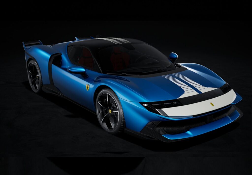 Pre-Order: BBR Unveils Array of Ferrari 849 Testarossa Resin Models in 1:18 and 1:43 Scale 10 BBR - 1:43 Ferrari 849 Testarossa Assetto Fiorano Blu Corsa with White Stripes - Limited Edition Resin Model