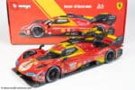 Bburago - 1:18 Ferrari 499P No.50 Winner 24h Le Mans 2024 Fuoco, Molina, Nielsen - Diecast Model