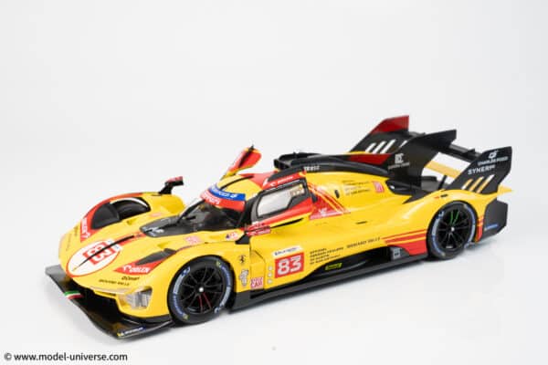 Bburago - 1:18 Ferrari 499P No.83 24h Le Mans 2024 R.Kubica, R.Shwartzman, Y.Ye - Diecast Model