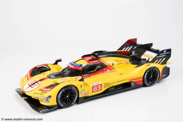 Bburago - 1:18 Ferrari 499P No.83 24h Le Mans 2024 R.Kubica, R.Shwartzman, Y.Ye - Diecast Model