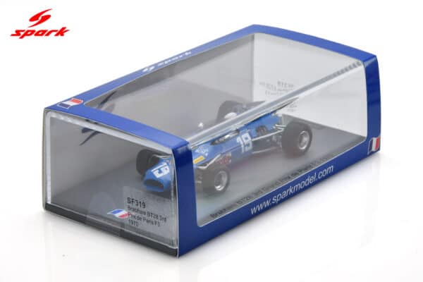 Spark - 1:43 Brabham BT28 No.19 Bob Wollek 3rd Prix de Paris F3 1970 - Limited Edition Resin Model 12 Spark 1:43 Brabham BT28 No.19 3rd Prix de Paris F3 1970 Bob Wollek Limited 300 (SF319) Resin Model