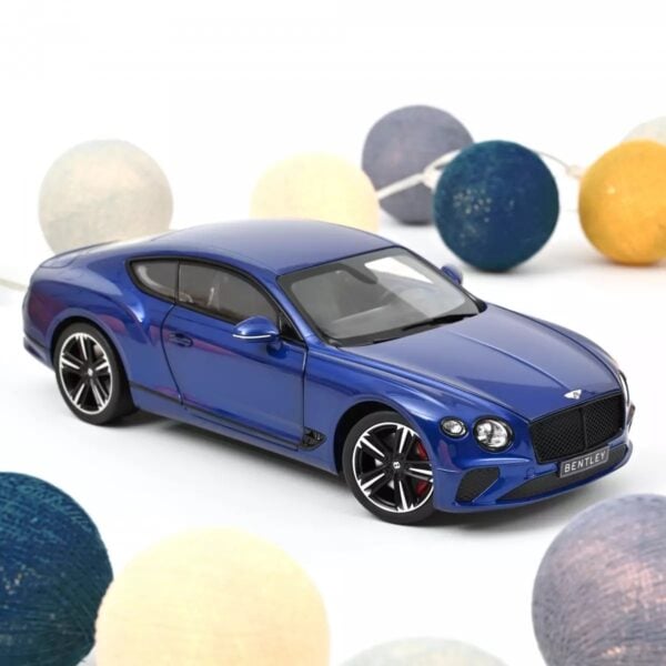 Norev 182787 Bentley Continental GT Sequin Blue 2018 Diecast Model Car