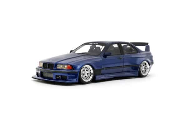 Otto Mobile 1:18 BMW E36 LTO Sedan Turbo by Khyzyl Saleem Avus Blue 2023 Limited Edition Resin Model