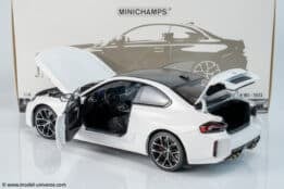 bmw m2 white diecast model minichamps 14