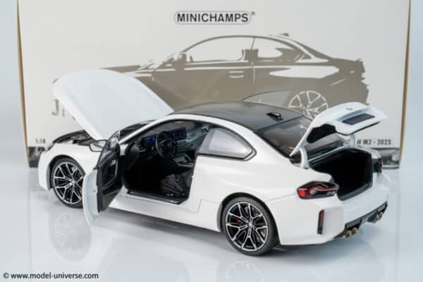 bmw m2 white diecast model minichamps 14