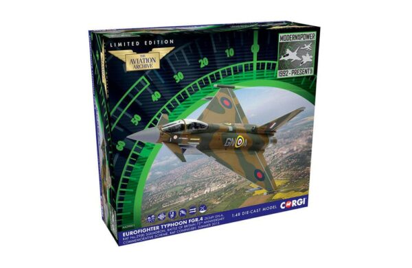 corgi - 1:48 aa29001 eurofighter typhoon fgr.4 - battle of britain 75th anniversary scheme diecast model (cor aa29001)