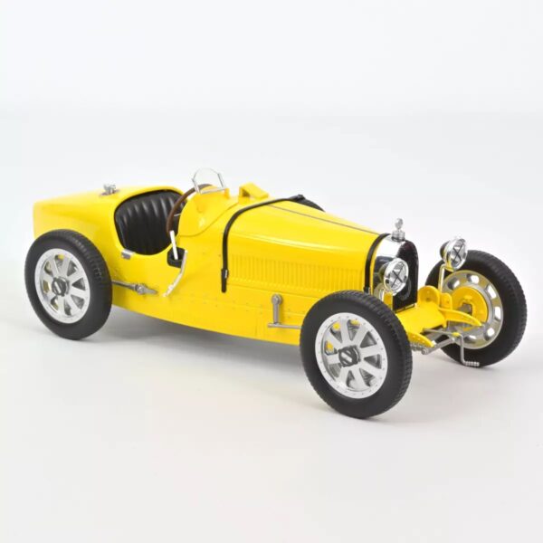 Norev 1:12 Bugatti TYpe 35 Yellow Diecast Model