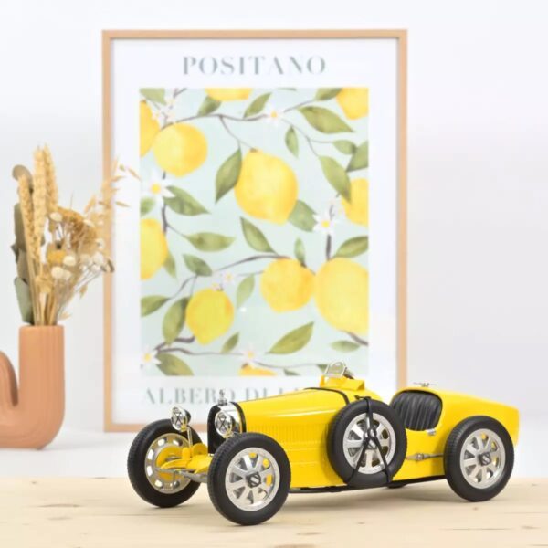 Norev 1:12 Bugatti TYpe 35 Yellow Diecast Model