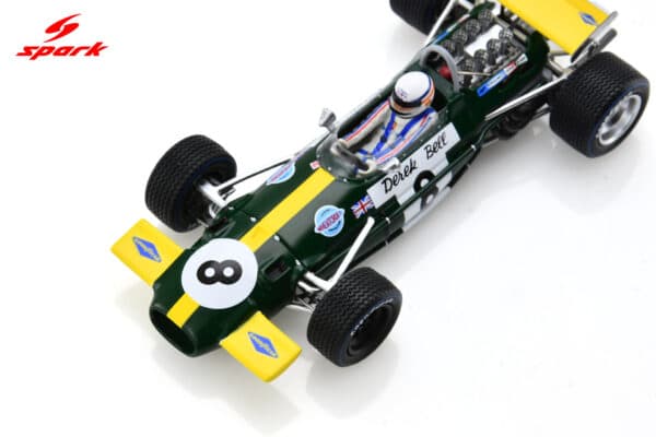 Spark - 1:43 Brabham BT26A No.8 Monaco GP 1969 Derek Bell - Resin Model 17 Spark 1:43 Brabham BT26A No.8 Belgium GP 1970 Derek Bell (S8325) Resin Model