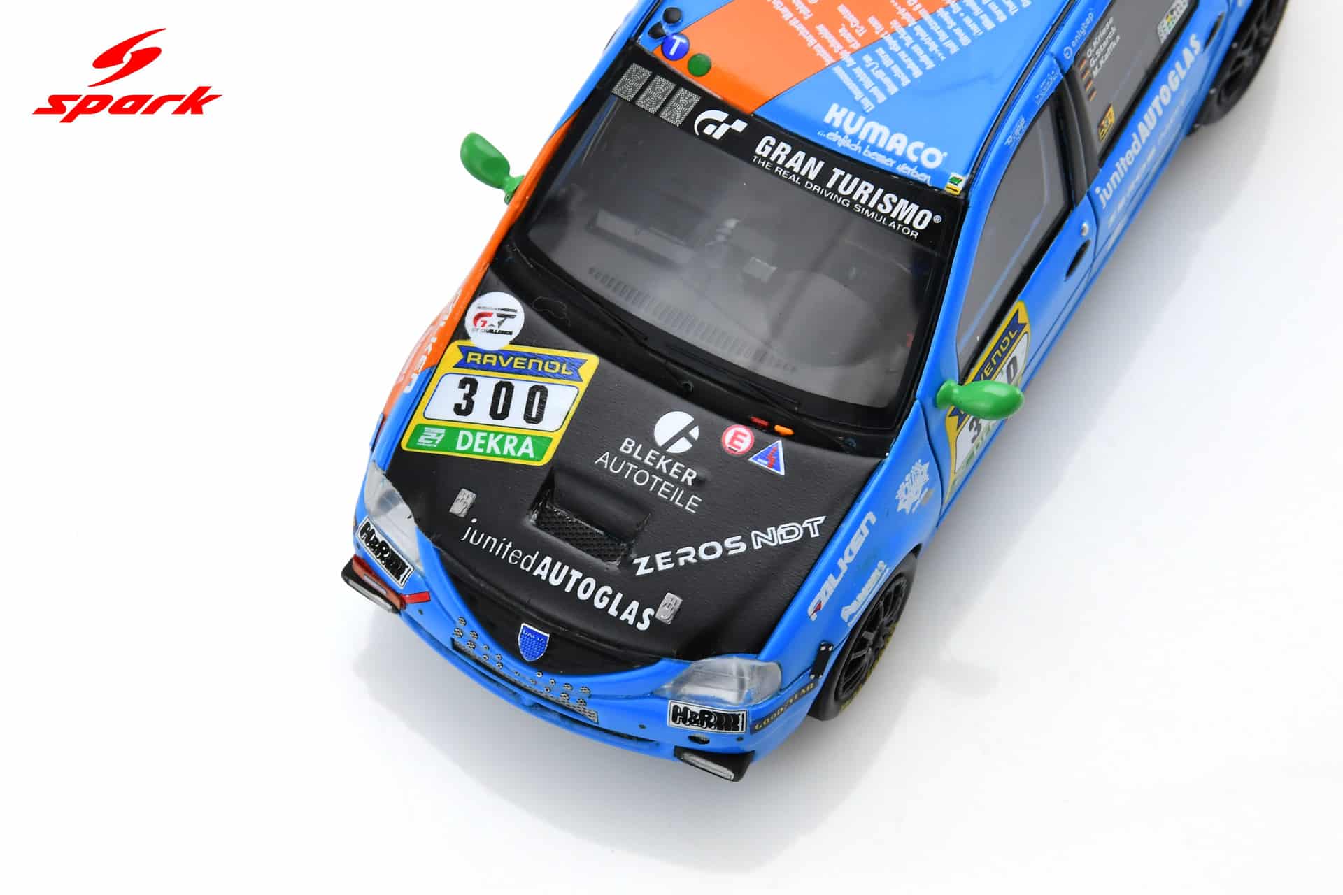 Spark - 1:43 Dacia Logan No.300 Ollis Garage Racing 24h Nurburgring 2025 - O.Kriese, G.Starck, M.Kaffka - Limited Edition Resin Model 4 Spark 1:43 Dacia Logan No.300 Ollis Garage Racing 24H Nürburgring 2025 O. Kriese - G. Starck - M. Kaffka Limited 300 (SG1017) Resin Model