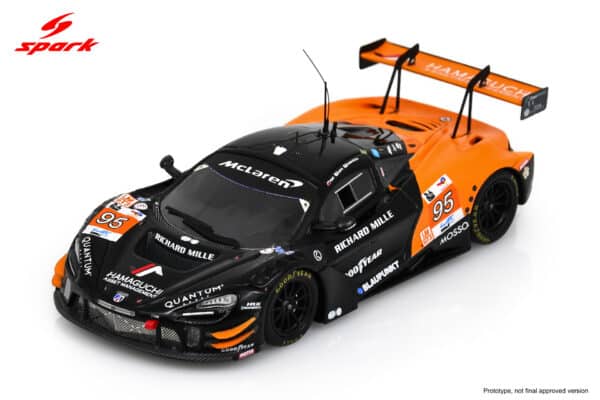 Spark 1:43 McLaren 720S GT3 Evo No.95 UNITED AUTOSPORTS Le Mans 24H 2024 M. Sato - H. Hamaguchi - N. Pino (SS162) Resin Model