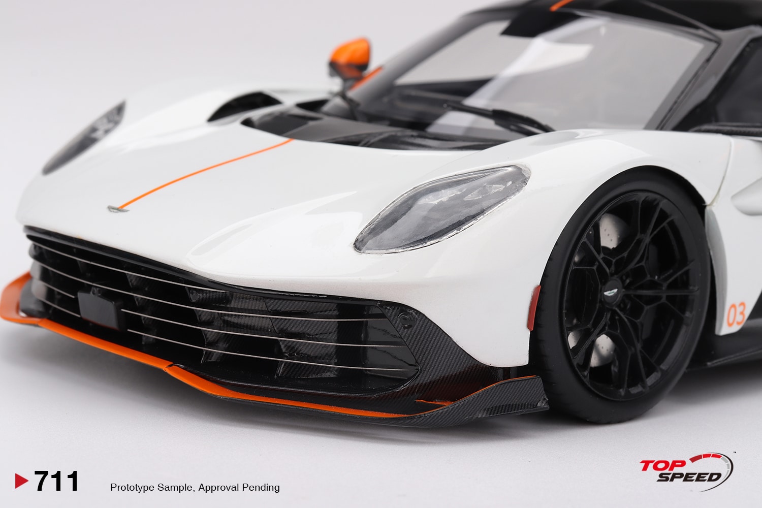 Top Speed 1:18 Aston Martin Valhalla Lunar White (TS0711) Resin Model 4 Top Speed 1:18 Aston Martin Valhalla Lunar White (TS0711) Resin Model - Image 4