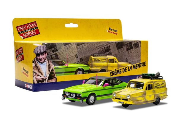 corgi - 1:36 only fools & horses del boy's reliant regal & ford capri mk3 (cc99189)