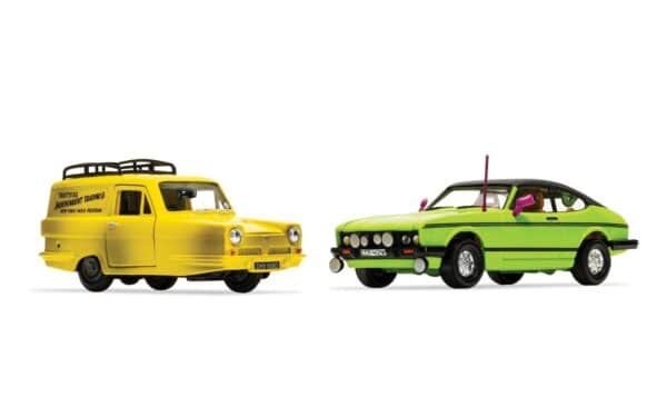 corgi - 1:36 only fools & horses del boy's reliant regal & ford capri mk3 (cc99189)