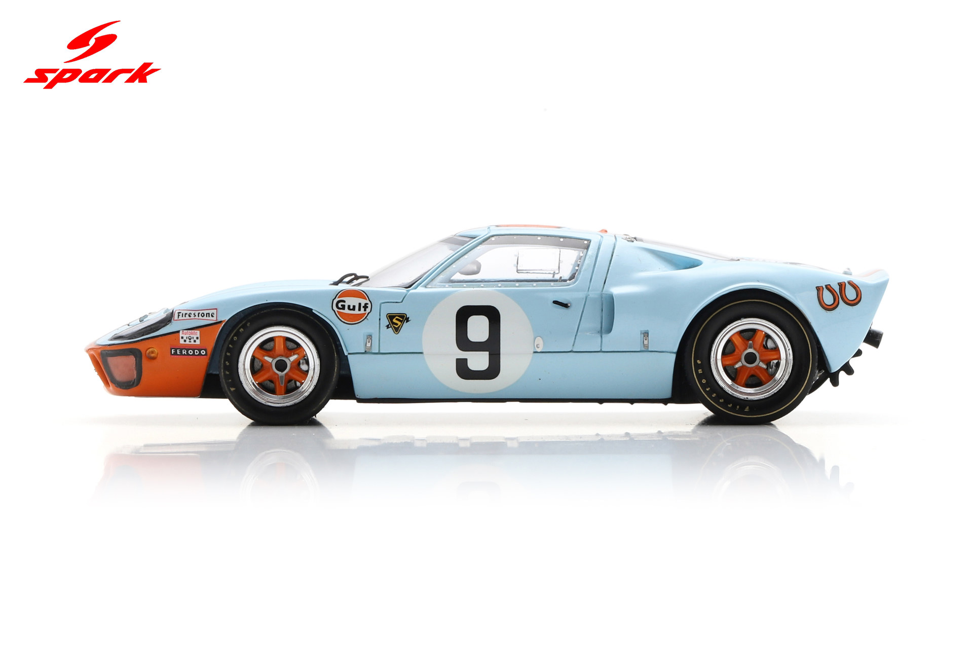 Spark 1:43 Ford GT 40 No.9 Winner 24H Le Mans 1968 P. Rodríguez - L. Bianchi (43LM68) Resin Model 4 Spark 1:43 Ford GT 40 No.9 Winner 24H Le Mans 1968 P. Rodríguez - L. Bianchi (43LM68) Resin Model - Image 4