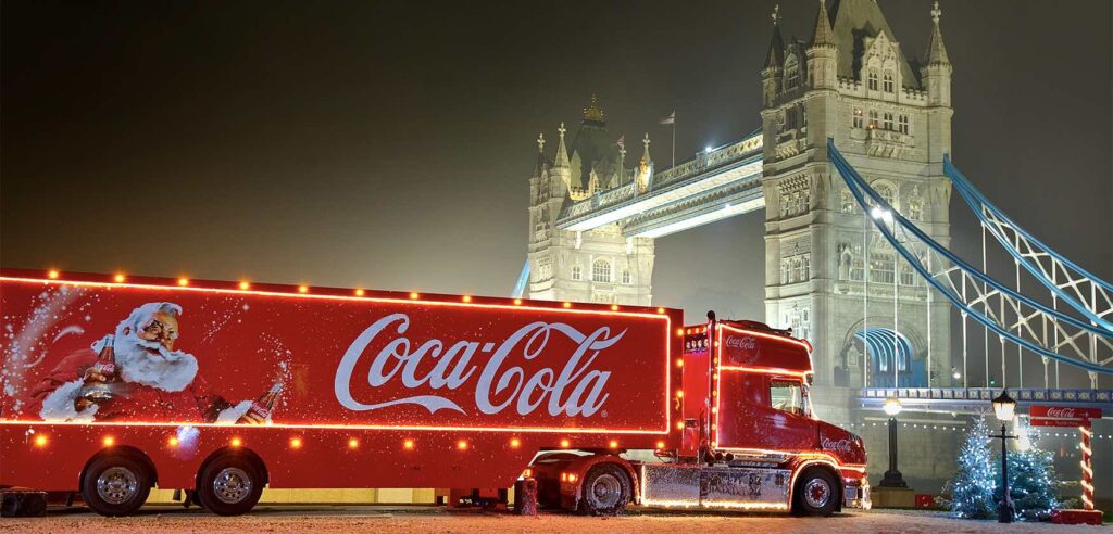 Corgi Christmas Truck Coca-Cola