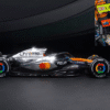 Spark - 1:18 McLaren MCL39 F1 No.4 Lando Norris Winner 2025 British GP with Pitboard - Resin Model 3 chrome mcl39 norris winner british gp