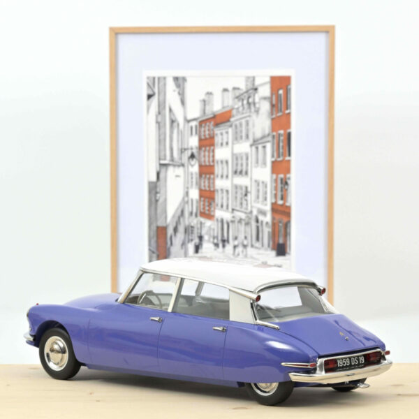 norev - 1:12 citroen ds 19 1959 blue delphinium and white