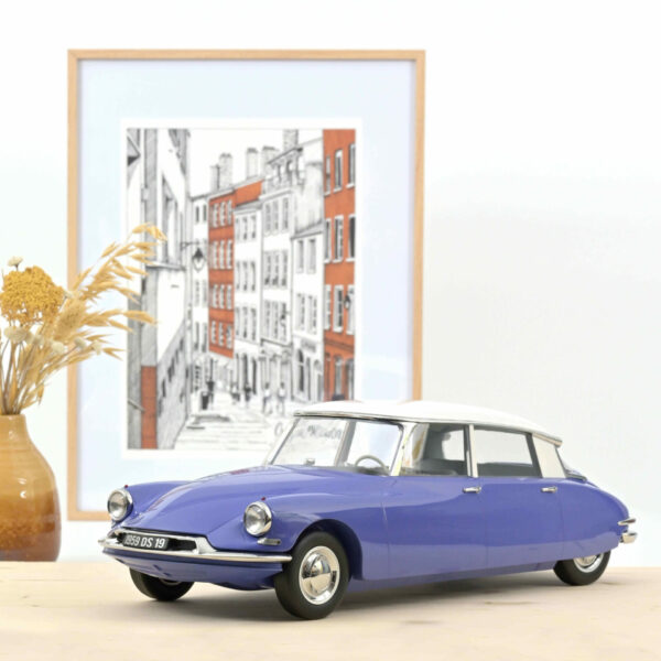 norev - 1:12 citroen ds 19 1959 blue delphinium and white