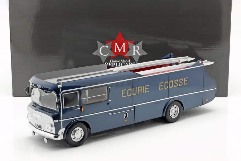 Ecurie Ecosse Race Car Transporter Model – The Iconic “Blue Chariot of Champions” 1 CMR 1:18 Commer TS3 Ecurie Ecosse Transporter 1959 - Diecast Model