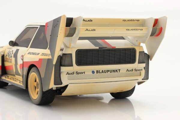 CMR 1:18 Audi Sport Quattro S1 No.1 Walter Rohrl Winner Pikes Peak 1987 Dirty Version - Diecast Model 12 CMR 1:18 Audi Sport Quattro S1 No.1 Walter Rohrl Winner Pikes Peak 1987 Dirty Version - Diecast Model