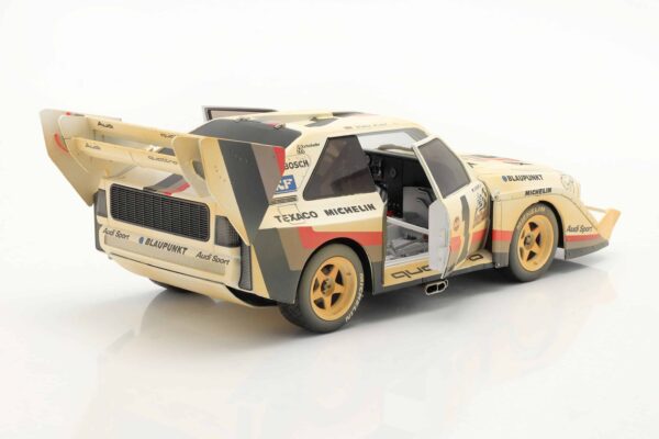 CMR 1:18 Audi Sport Quattro S1 No.1 Walter Rohrl Winner Pikes Peak 1987 Dirty Version - Diecast Model 10 CMR 1:18 Audi Sport Quattro S1 No.1 Walter Rohrl Winner Pikes Peak 1987 Dirty Version - Diecast Model