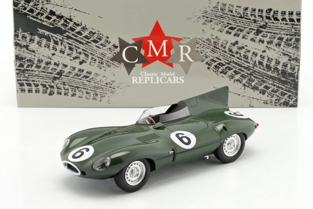 Latest arrivals at model-universe.com - 22 June 2025 - including "yellow" Ferrari 499P's from 24h of Le Mans, exquisite RR Cullinan, Steve McQueen's personal Ferrari 250 GT, and many, many, more ... 19 cmr_1_18_jaguar_d_type_no6_winner_24h_lemans_1955_