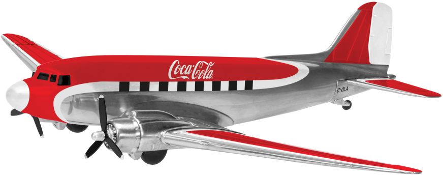 Corgi - 1:144 Coca-Cola Douglas DC-3 Dakota Diecast Model