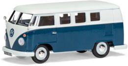 VW Type 2 Campervan Cumulus White + Sea Blue
