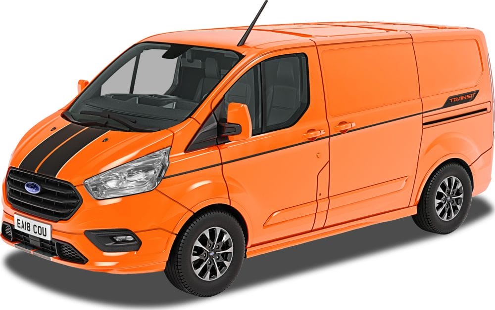Corgi - 1:43 Ford Transit Custom Sport, Orange Glow