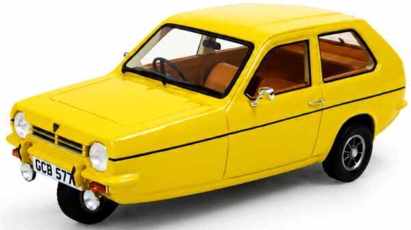 Cult Scale 1:18 Reliant Robin Mk1 1973 Yellow UK Exclusive Limited Edition Resin Model
