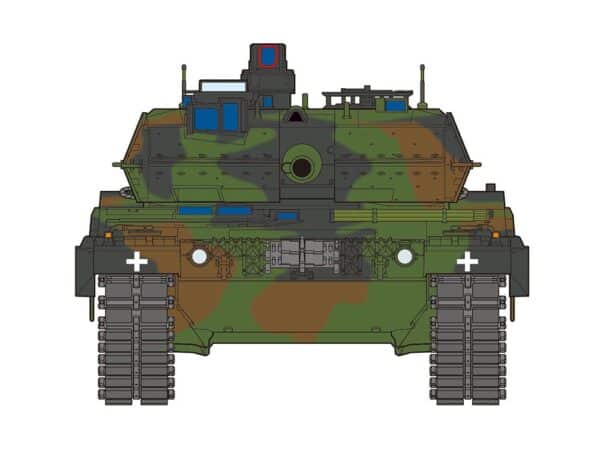tamiya - 1:35 leopard 2 a6 tank "ukraine" model kit (25207)