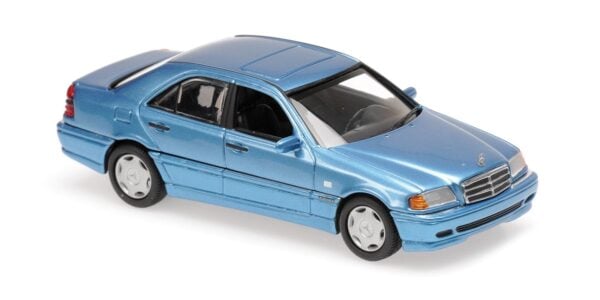 Maxichamps 1:43 Mercedes C-Class 1997 Blue Diecast Model