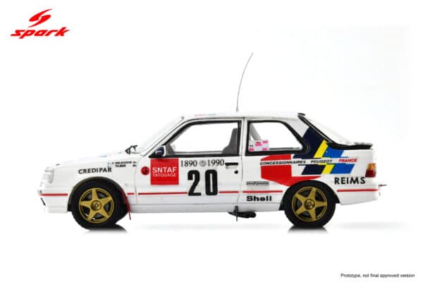 Diecast Model Shop - Model Universe 16 Spark 1:43 Peugeot 309 GTI No.20 9th Monte Carlo Rally 1990 F. Delecour - "Tilber" (S9454) 3D Print Model