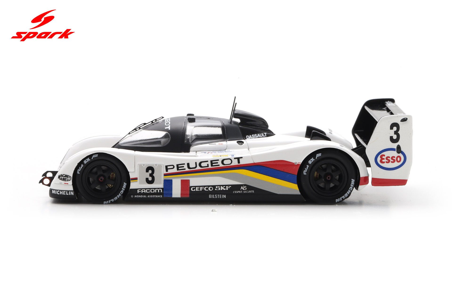 Spark 1:43 Peugeot 905 No.3 Winner 24H Le Mans 1993 E. Hélary - C. Bouchut - G. Brabham (43LM93) Resin Model 5 Spark 1:43 Peugeot 905 No.3 Winner 24H Le Mans 1993 E. Hélary - C. Bouchut - G. Brabham (43LM93) Resin Model - Image 5