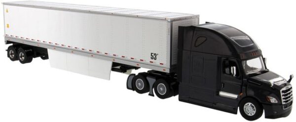 Diecast Masters - 1:50 Freightliner Cascadia (Dark Grey) with 53' Dry Cargo Van
