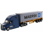 Diecast Masters - 1:50 Freightliner Cascadia (Blue) with 40' Dry Goods Sea Container