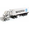 Diecast Masters - 1:50 Peterbilt 579 Day Cab Tractor (Silver) with 40' Refrigerated Sea Container